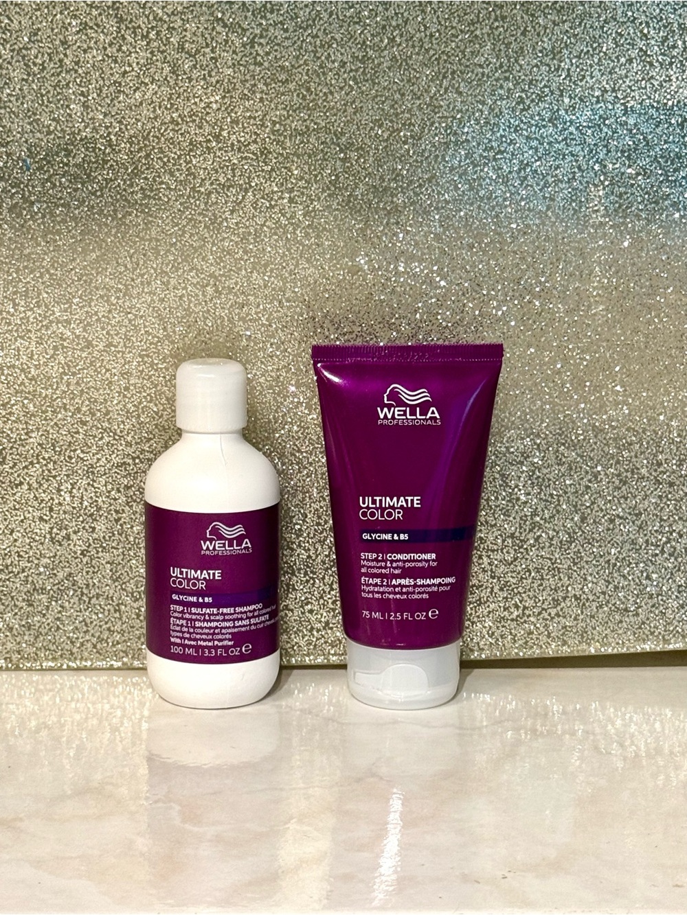 5 for $25 item 🌺 Mini Travel Size Wella Ultimate Color Shampoo and Conditioner